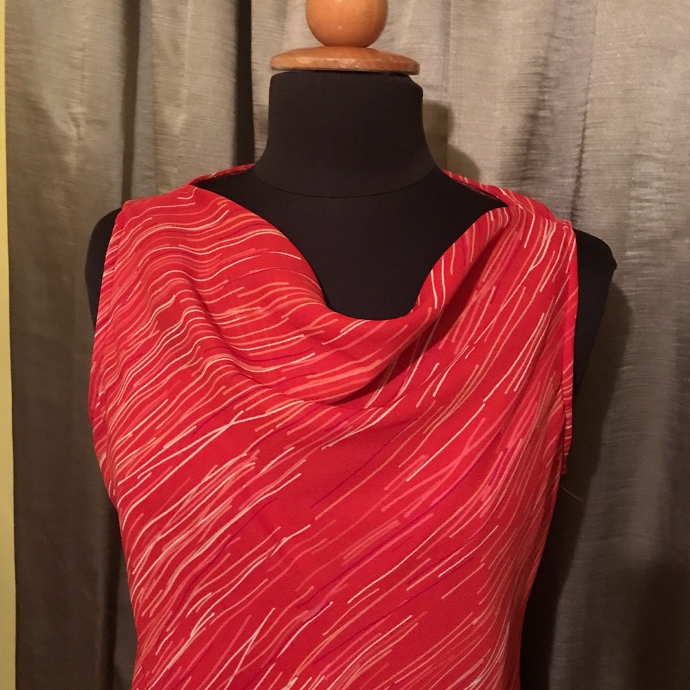 Red sheath dress